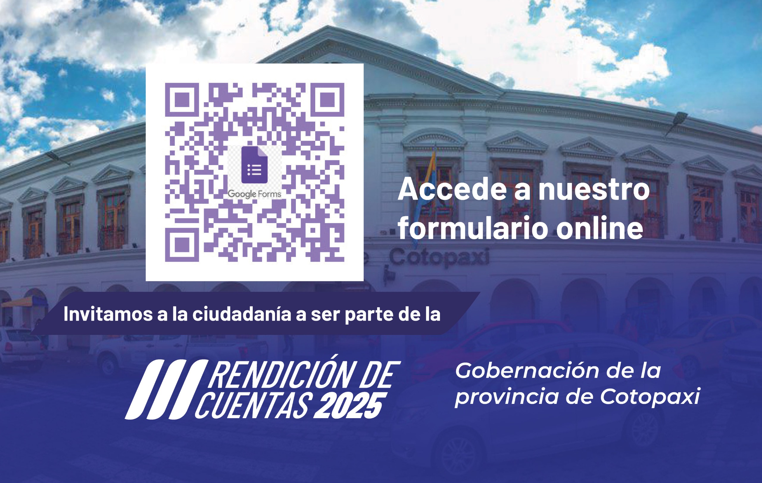 Invitación ala ciudadanía a ser parte de la rendición de cuentas 2025